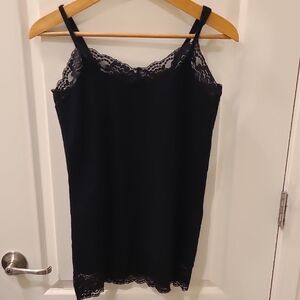 Torrid Black Cami with Lace Detail